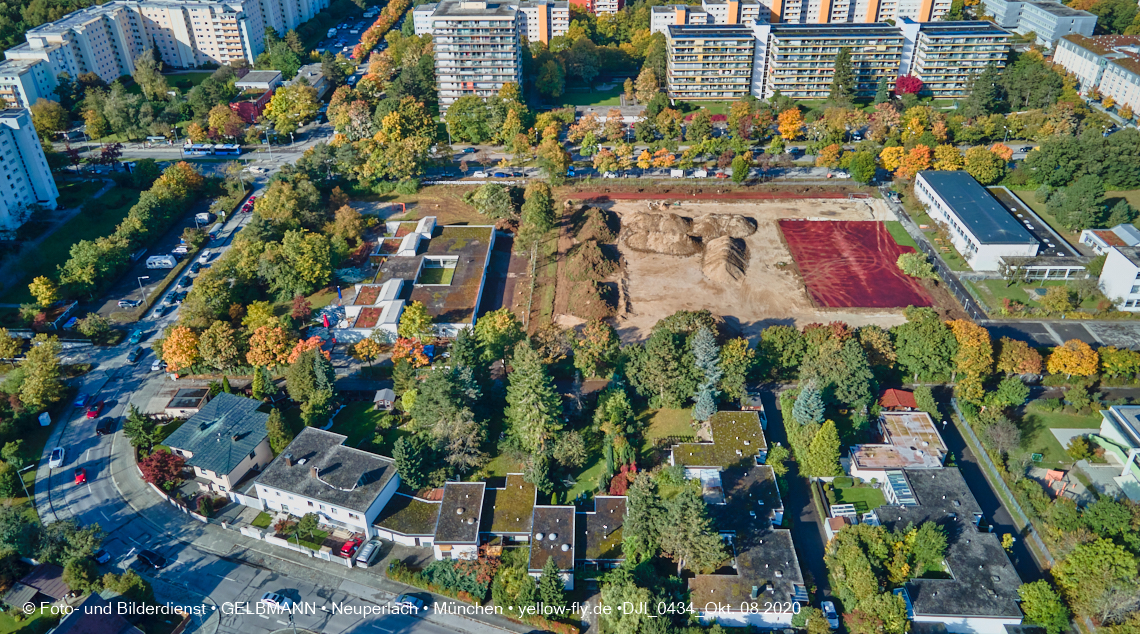 08.10.2020 - Baustelle zur Grundschule am Karl-Marx-Ring in Neuperlach